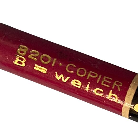 Vintage Stabilo 8200 Series Schwan Pencil Red Graphite Set 8 with Tin Box 50s - Picture 10 of 16